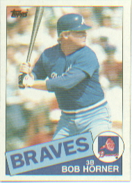1985 Topps Baseball Cards      410     Bob Horner